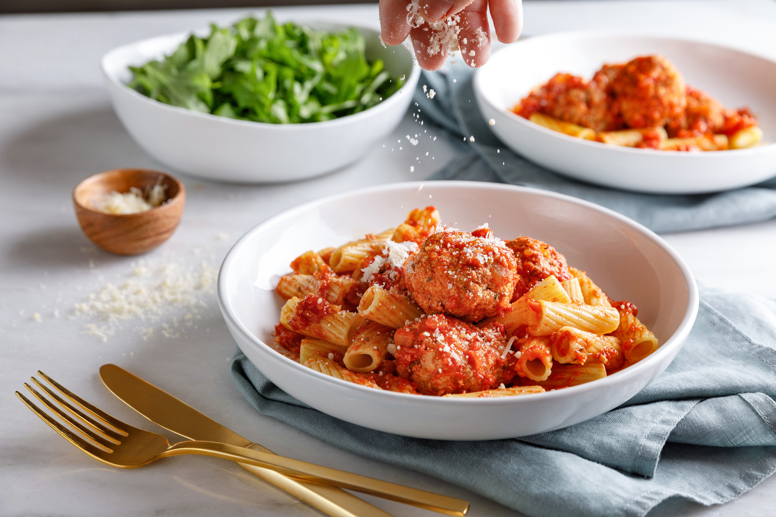 RicottaMeatballspasta